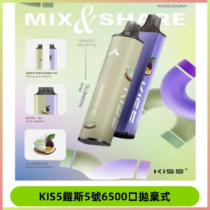 鎧斯KIS5一次性 6500口磁吸式 自由混搭拋棄式電子煙#18個口味#